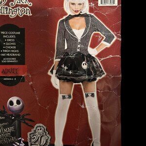 Disney Nightmare Before Christmas Lady Jack Skellington Costume Adult Medium